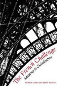 Bokomslag for The French Challenge politikkutbok av Brookings Institution Press, viser fransk nasjonalisme og globaliseringstilpasning.