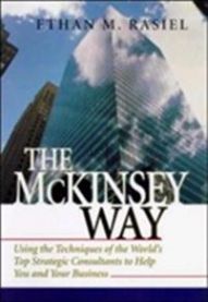 Bokomslag av "The McKinsey Way", ledelsesbok med tittel og forfatter, innbundet utgave.