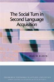 Bokomslag for "The Social Turn in Second Language Acquisition" innen språk og lingvistikk, utgitt av Edinburgh University Press.