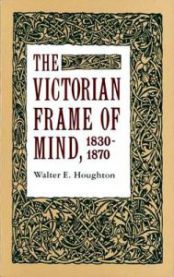 Historie bok "The Victorian Frame of Mind, 1830-1870" fra Yale University Press, med omslagsdesign som viser 1800-talls Victorian stil.