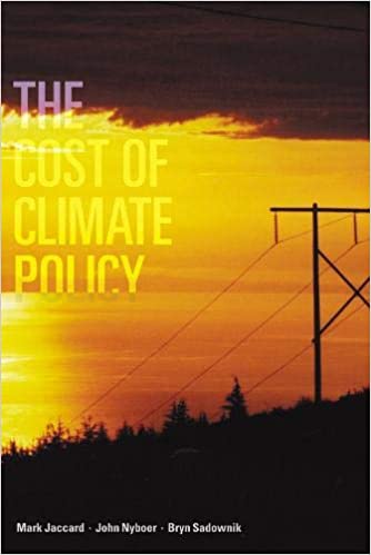 Bokomslag for "The Cost of Climate Policy" fra University of British Columbia Press, miljøvitenskap.