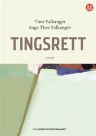 Jus av Universitetsforlaget om tingsrett, viser en rettsbok med fokus på eiendomsrett i juridisk studie.