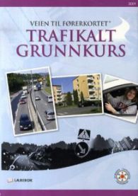 Bilde av boka "Veien til førerkortet" for trafikalt grunnkurs, utgitt av Autoriserte trafikkskolers landsforbund.