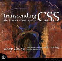 Bokomslag for "Transcending CSS" av Pearson, pocketutgave, om webdesign og avansert bruk av CSS.