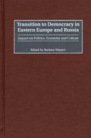 Bokomslag for "Transition to Democracy in Eastern Europe and Russia" av Bokia.no, viser bokens tittel og coverdesign.