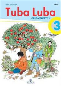 Barneskole Tuba Luba 3 fra Tell forlag, nærbilde av tubainstrument med detaljert utsnitt og karakteristisk form.