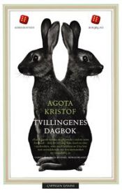 Innbundet romandeksel for Tvillingenes dagbok av Cappelen Damm, viser bokomslag med tydelig tittel og illustrasjoner.