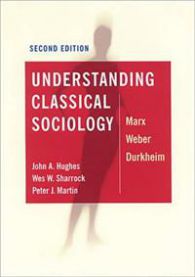 Pocket-utgave av Understanding Classical Sociology fra Sage Publications, viser en bok med tittel og forfatter på forsiden