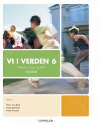 Bilde av boksamlingen "Vi i verden 6" fra Cappelen, barneskole, fokus på kristendoms-, religion- og livssynskunnskap.