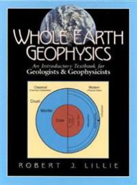 Bokia.no Whole Earth Geophysics pocketbok med introduksjon til geologi og geofag, viser forsiden med jordbilder og faglig design.